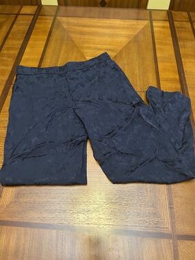 Theory Navy Floral Jacquard Women's Dress Pants